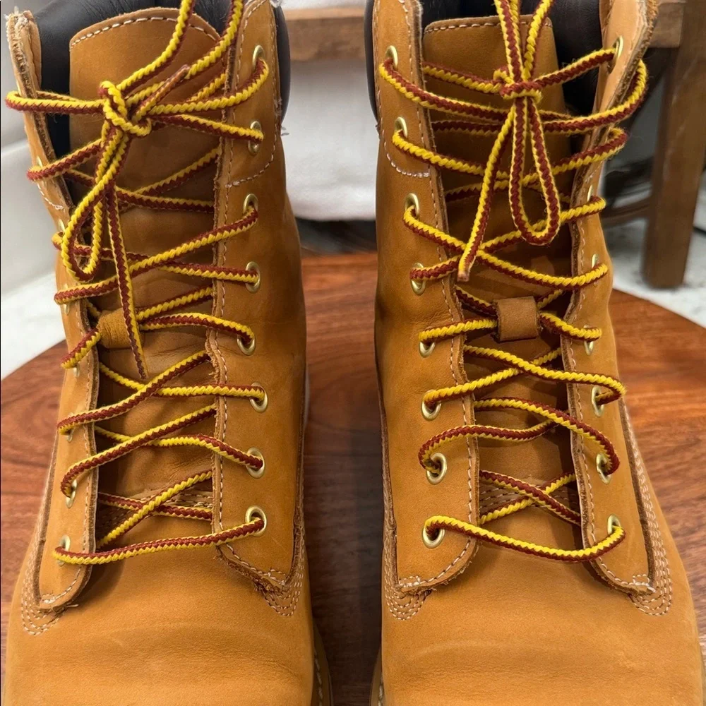 Timberland Womens Kenniston Wheat Tan Nubuck Leather Lace Up Boots - Picture 2 of 9